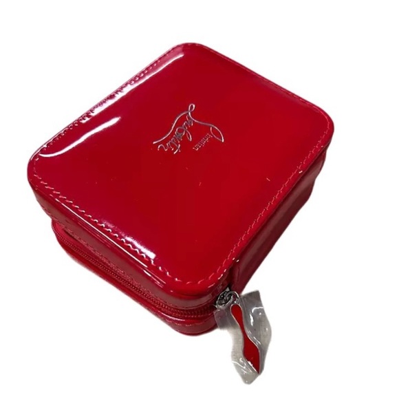 Christian Louboutin Rouge Red Louboutin Makeup Bag 100% AUTHENTIC - Picture 1 of 7